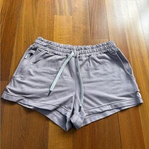 Vuori Lavender Drawstring Athletic Shorts